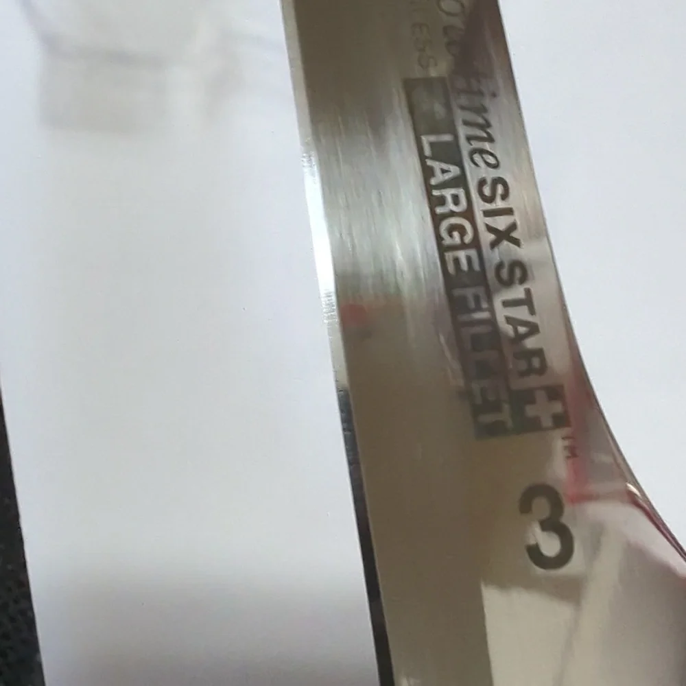 NWT Ronco Showtime 6 Star #3 Stainless Steel Kitchen Black Fillet Knife Cutlery